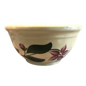 Vintage Watt Ware Star Flower 8" Round Serving Bowl Dinnerware USA Ohio